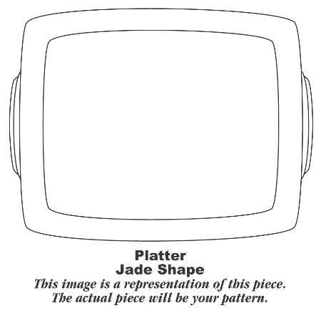 J37 13" Oval Serving Platter