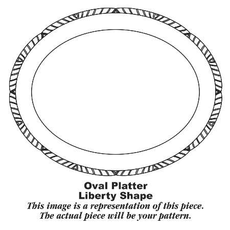 HLC1022 13" Oval Serving Platter
