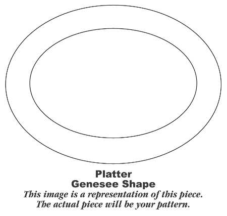 HLC3754 14" Oval Serving Platter