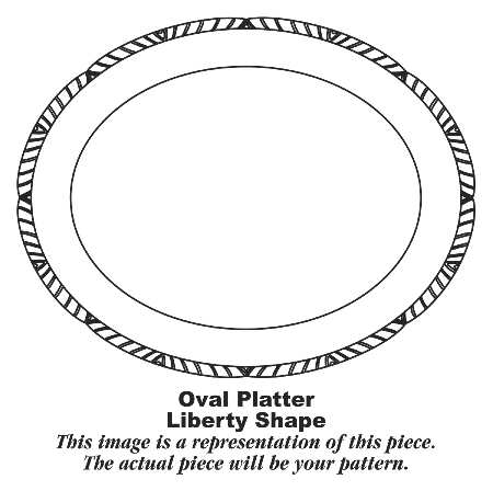 Monticello 15" Oval Serving Platter