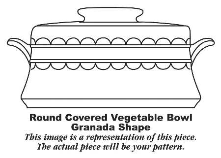 Fantasy (Granada Shape) Round Covered Vegetable