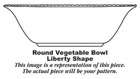 L611 8" Round Vegetable Bowl
