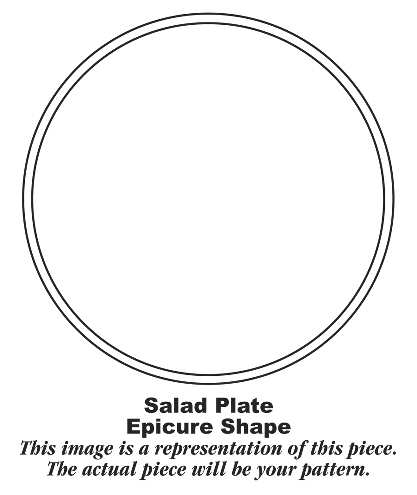 Epicure Dawn Pink Salad Plate