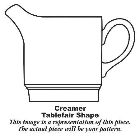 Harlequin White (Tablefair Shape) Creamer