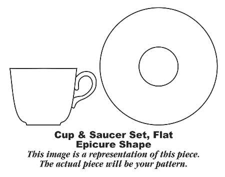HLC2229 Flat Cup & Saucer Set