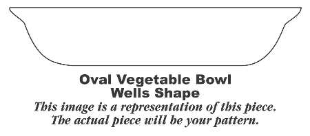 Wells Art Glaze Green 9" Oval Vegetable Bowl
