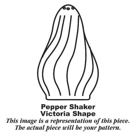 Silver Swirl Pepper Shaker by Homer Laughlin 
