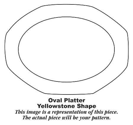 Y14 10" Oval Serving Platter