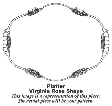 Columbines 11" Oval Serving Platter