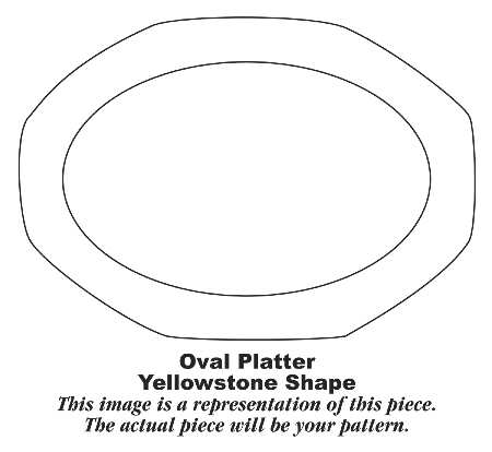 Y137 13" Oval Serving Platter