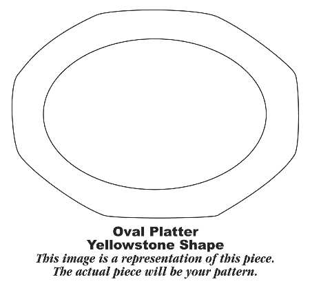 HLC375 15" Oval Serving Platter