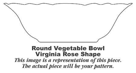 M212 (Virginia Rose) 7" Round Vegetable Bowl