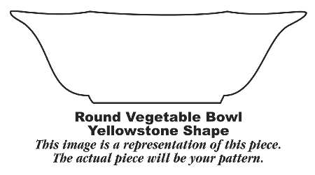 Golden Rose (Yellow Floral) 7" Round Vegetable Bowl