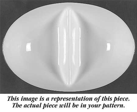Oriental 10" Oval Divided Vegetable Bowl
