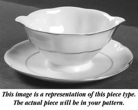 Moselle Gravy Boat with Attached Underplate