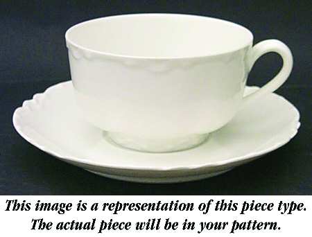 Schleiger 52S Flat Cup & Saucer Set