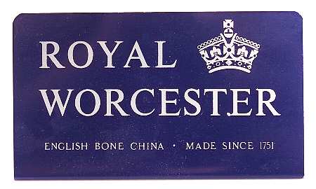 Advertising Signs Metal Sign 1 by Royal Worcester
