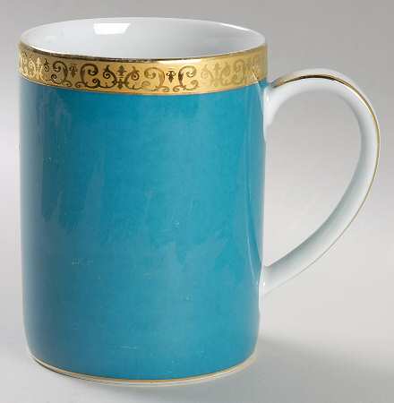 Gold Buffet Teal Green Mug