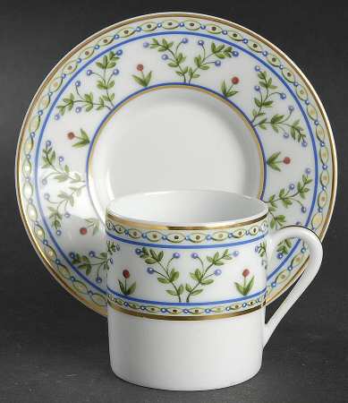 Heloise Flat Demitasse Cup & Saucer Set