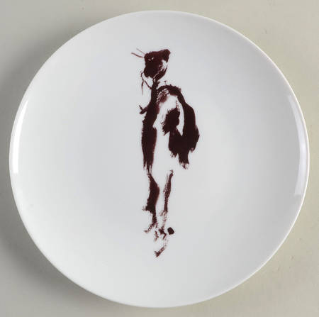 Marquises & Mandarins (White) Coupe Luncheon Plate