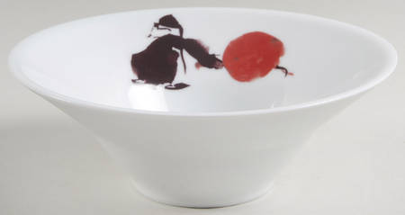 Marquises & Mandarins (White) 7" Conical Bowl
