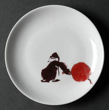 Marquises & Mandarins (White) Coupe Bread & Butter Plate