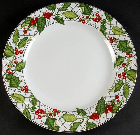 Holly Berry 12" Chop Plate (Round Platter)