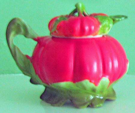 Tomato Mustard Jar & Lid with Spoon by Royal Bayreuth