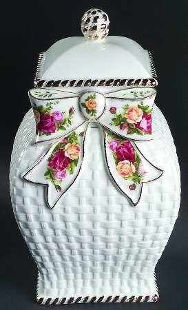 Old Country Roses Cookie Jar & Lid by Royal Albert