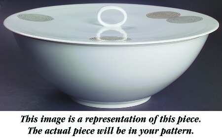 Alencon Round Covered Vegetable