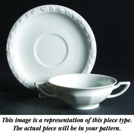 R1482 Flat Cream Soup Bowl & Saucer Set