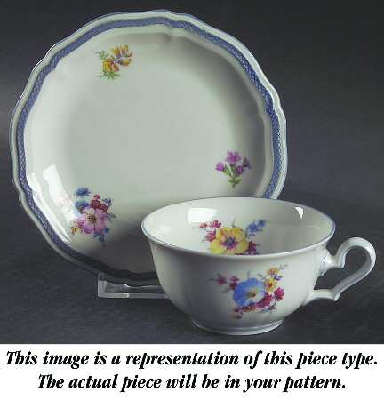 2326 Flat Cup & Saucer Set by Rosenthal - Continental