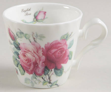 English Rose (Ribbed, No Trim) Flat Demitasse Cup
