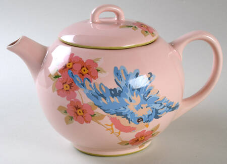 Songbird Garden Pink Teapot & Lid