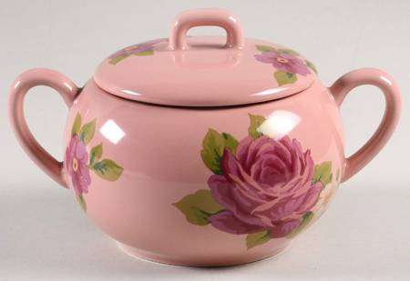 Songbird Garden Pink Sugar Bowl & Lid