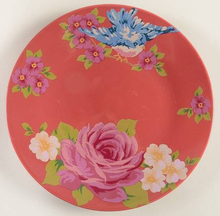 Songbird Garden Raspberry by Rosie B Farmer