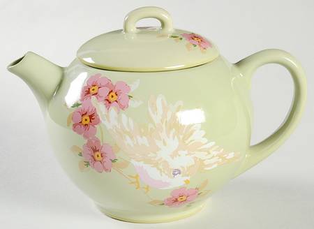 Songbird Garden Leaf Teapot & Lid