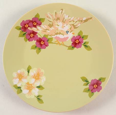 Songbird Garden Leaf Salad Plate
