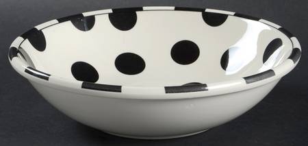 Monochrome Dots Coupe Soup Bowl