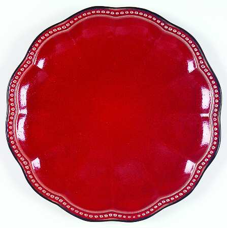 Hobnail Red (Round) by Roscher &amp; Co