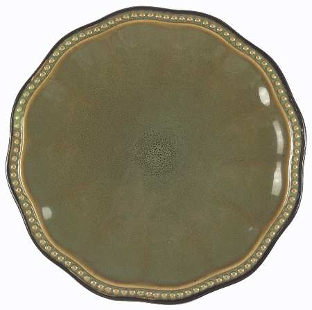 Hobnail Fall Green Salad Plate