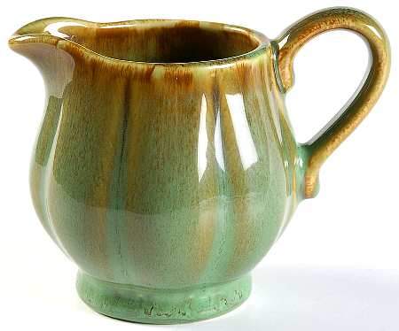 Hobnail Fall Green Creamer