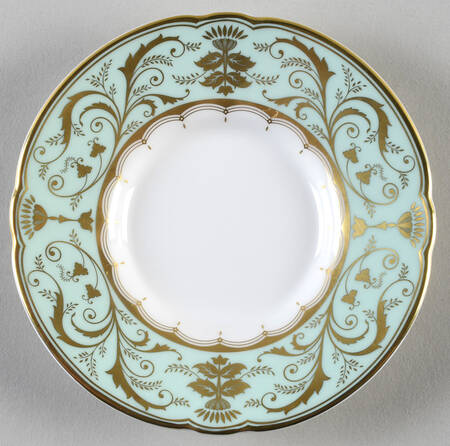 Darley Abbey Harlequin Green Saucer for Demitasse Cup