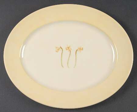 Simplicity Yellow 12" Oval Serving Platter