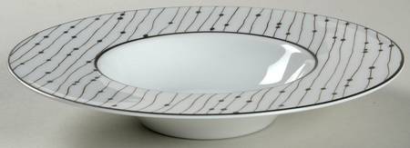 Pluies Platinum Rim Soup Bowl