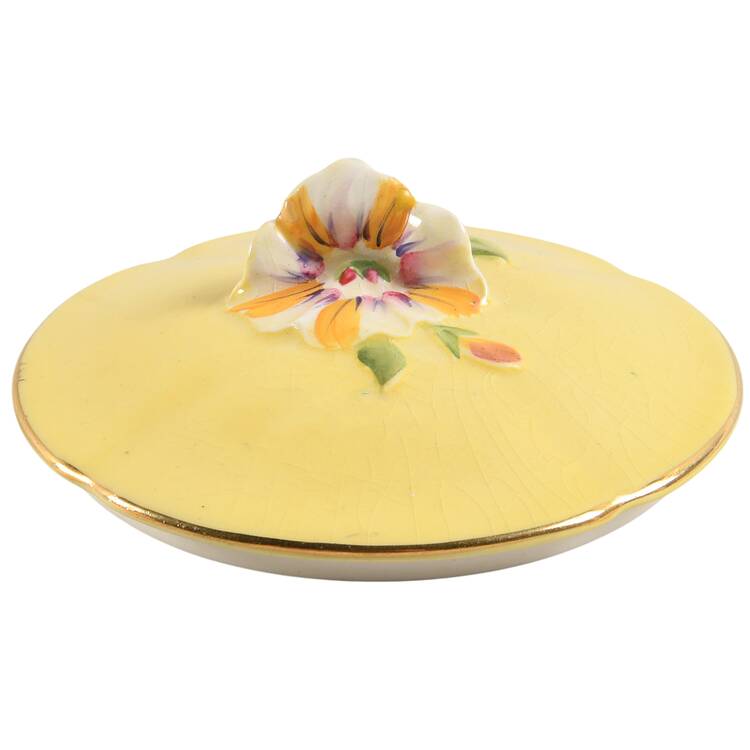 Petunia (Yellow) Lid for Sugar Bowl