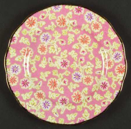 Vintage Floral Collection Dessert/Pie Plate