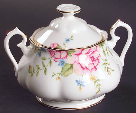 English Rose Sugar Bowl & Lid