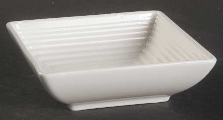 Gordon Ramsay White (Bone, No Trim) 4" Square Tray