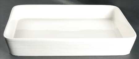 Maze White (Porcelain) 16" Rectangular Roaster